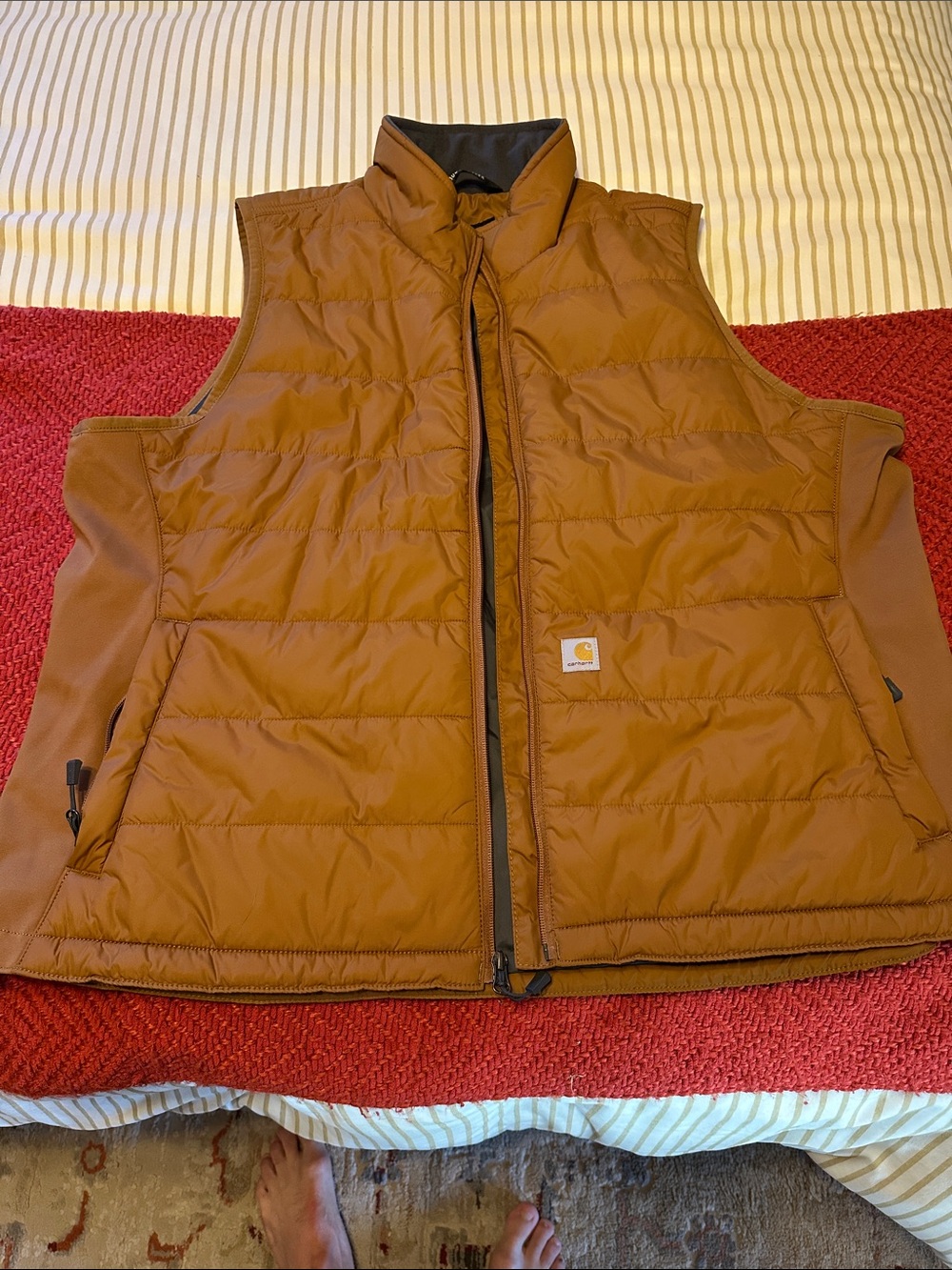 Carhartt Men’s Brown Puffer Work Vest